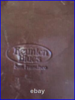 Reunion Blues San Francisco California leather drum stick bag brown VTG Vintage