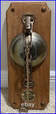 SAN FRANCISCO CABLE CAR Conductor Bell Mounted on Wood