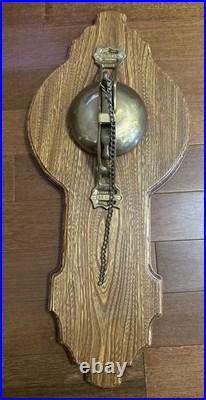 SAN FRANCISCO CABLE CAR SFC Solid Brass Conductor Bell Mounted on Wood