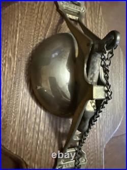SAN FRANCISCO CABLE CAR SFC Solid Brass Conductor Bell Mounted on Wood