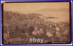 SAN FRANCISCO GOLDEN GATE FROM TELEGRAPH HILL TABER c. 1870