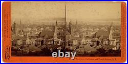 SAN FRANCISCO SV Panorama from California St Taber 1880s