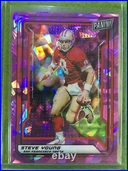 STEVE YOUNG CARD JERSEY #8 49ers SP PRIZM #/99 CRACKED ICE 2019 National VIP SP