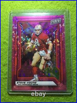 STEVE YOUNG PRIZM CARD JERSEY #8 49ers SSP #/50 REFRACTOR 2019 National VIP SP