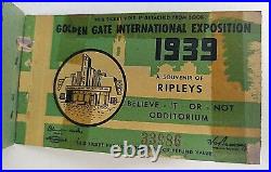 San Francisco 1939 Worlds Fair Golden Gate Int. Expo Booklet of Tickets xx San Francisco 1939 Worlds Fair Golden Gate Int. Expo Booklet of Tickets xx