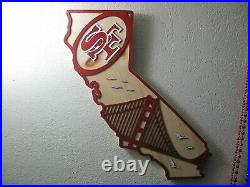 San Francisco 49ers Wood California State Plaque Approx 19 inches