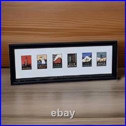 San Francisco Art Poster Cards Golden Gate National Parks Framed Michael Schwab