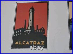 San Francisco Art Poster Cards Golden Gate National Parks Framed Michael Schwab