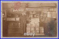 San Francisco CA 310 Sonsome St. Bank Interior Quaker Oats RPPC Photo Postcard