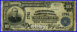 San Francisco CA-California $10 1902-PB National Bank Ch #1741 Crocker FNB Fine