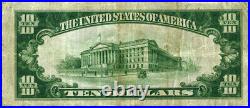 San Francisco CA-California $10 1929 T-2 National Bank Note Ch #9174 Anglo Calif