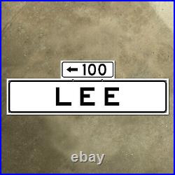 San Francisco California 100 Lee Street blade road sign 1965 36x12 TWO SIDED