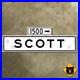 San_Francisco_California_1500_Scott_Street_blade_1965_road_sign_30x10_in_01_nwli