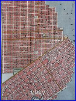 San Francisco California 1853 Ensign scarce hand colored city plan