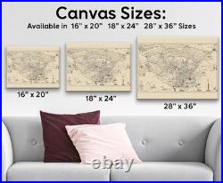 San Francisco California 1938 Vintage City Map Golden Gate Presidio Street Grid