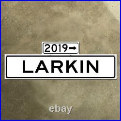 San Francisco California 2019 Larkin Avenue blade road sign 1965 30x10