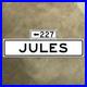 San_Francisco_California_227_Jules_Avenue_blade_road_sign_1965_36x12_01_nw