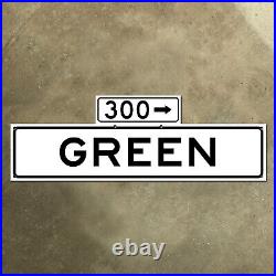 San Francisco California 300 Green Street blade road sign 1965 36x12 TWO SIDED