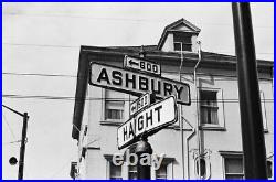 San Francisco California 600 Ashbury Street blade road sign 1946 Haight 20x7