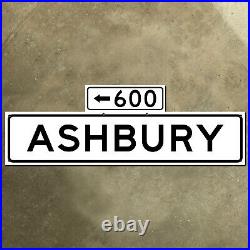 San Francisco California 600 Ashbury Street blade road sign 1965 Haight 30x10