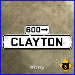 San Francisco California 600 Clayton Street blade road sign 1946 20x7