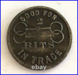 San Francisco California Aha Novelty Co Good for 2 Bits Rare Vintage Trade Token