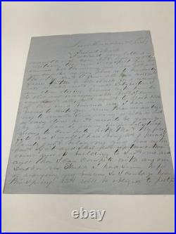 San Francisco California Pioneer Letter Huckleberries & Pigeon Etc 1859