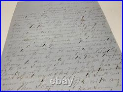San Francisco California Pioneer Letter Huckleberries & Pigeon Etc 1859
