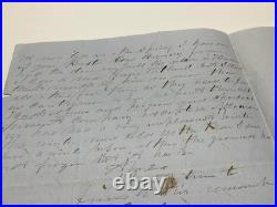 San Francisco California Pioneer Letter Huckleberries & Pigeon Etc 1859