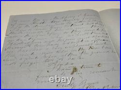 San Francisco California Pioneer Letter Huckleberries & Pigeon Etc 1859