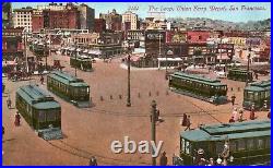 San Francisco California Postcard Union Ferry Depot The Loop 1915 Exposition