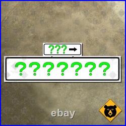 San Francisco California custom 1965-style street name road highway sign 30x10