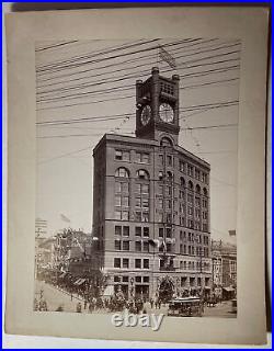 San Francisco Chronicle Building 8x10 cabinet photo ca 1890 California
