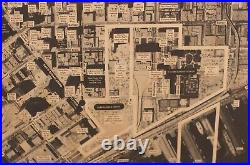 San Francisco Downtown Map very Large 1971 Aerial Map
