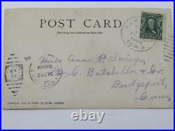 San Francisco Earthquake 1906 Postcard Residents at Jefferson Square Dynamited