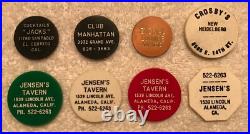 San Francisco / East Bay Area Bar Drink Token Collection California