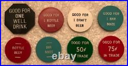 San Francisco / East Bay Area Bar Drink Token Collection California
