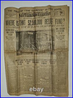San Francisco Examiner from Sunday, April 29, 1906 Plus More! (See Description)