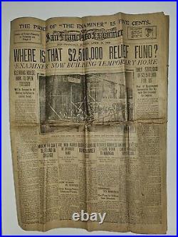 San Francisco Examiner from Sunday, April 29, 1906 Plus More! (See Description)