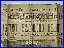 San Francisco Examiner from Sunday, April 29, 1906 Plus More! (See Description)
