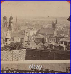 San Francisco From California & Taylor Streets J. J. Reilly Stereoview c1870