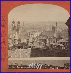 San Francisco From California & Taylor Streets J. J. Reilly Stereoview c1870