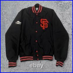 San Francisco Giants HEAT Bomber Vintage MLB Holloway Baseball Jacket XL RARE