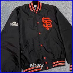 San Francisco Giants HEAT Bomber Vintage MLB Holloway Baseball Jacket XL RARE