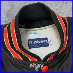 San Francisco Giants HEAT Bomber Vintage MLB Holloway Baseball Jacket XL RARE