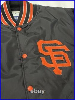 San Francisco Giants HEAT Bomber Vintage MLB Holloway Baseball Jacket XL RARE