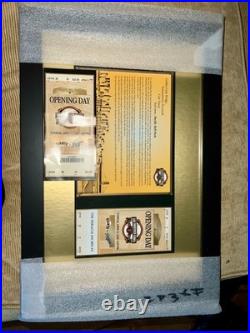 San Francisco Giants Opening Day Commemorative Plaque and Ticket
