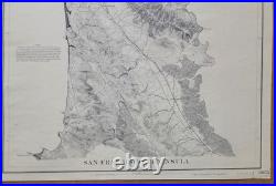 San Francisco Map-1869- U. S Coast Survey-San Francisco Peninsula