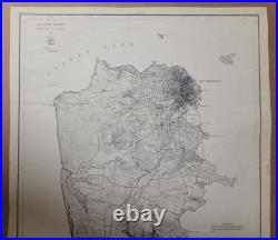 San Francisco Map-1869- U. S Coast Survey-San Francisco Peninsula