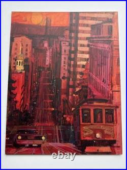 San Francisco Painting California Modernism Illustration Urban Street Scene 22